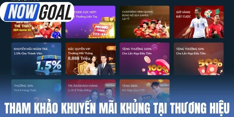 Tham khảo khuyến mãi khủng tại thương hiệu