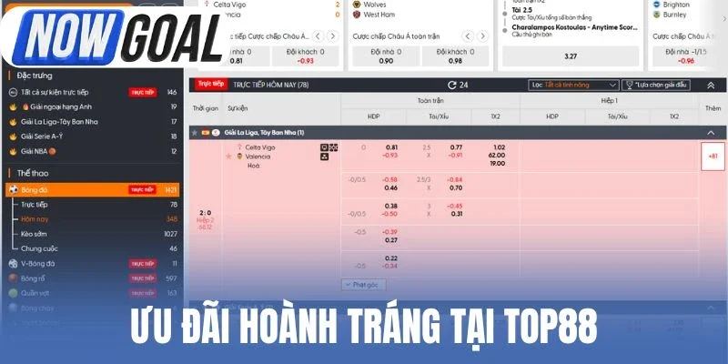 Ưu đãi hoành tráng tại Top88